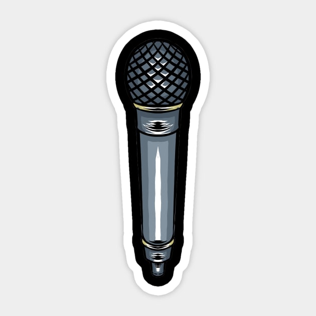 Microphone Sticker by fromherotozero